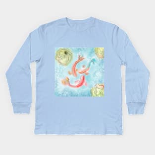 Koi Fish Tranquillity Kids Long Sleeve T-Shirt